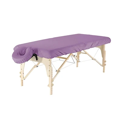 Master Massage  set de 2 pièces Housse de table de massage en microfibre Lavable en machine couleur violet