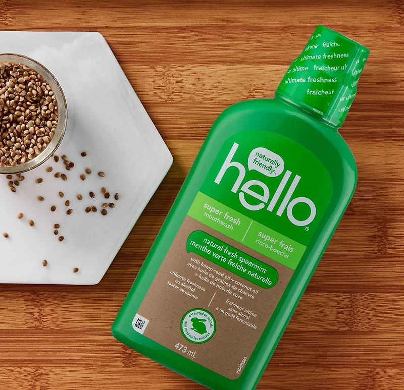 hello super fresh mouthwash, 473mL