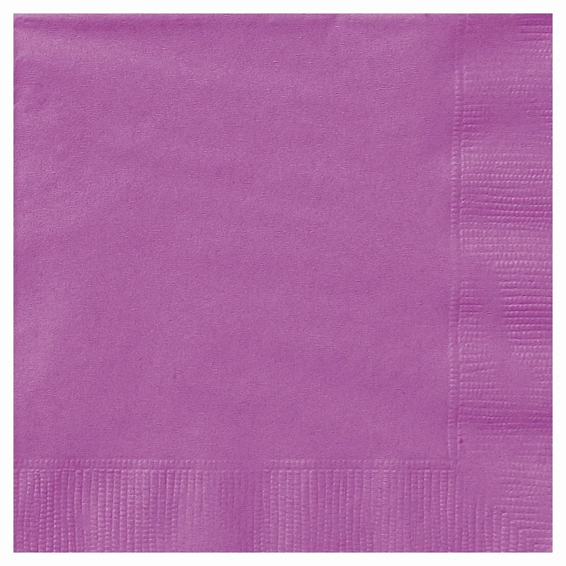 Jolies serviettes de table violettes, 20 ct 20 serviettes, 2 plis