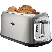 Grille-pain 4 tranches Osterᴹᴰ à fentes longues - Acier inoxydable acier inoxydable, TSSTTRJB30-033