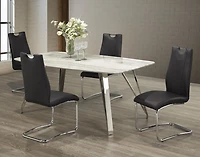 Ensemble Salle à Manger Meredith, 5 pièces, Noir