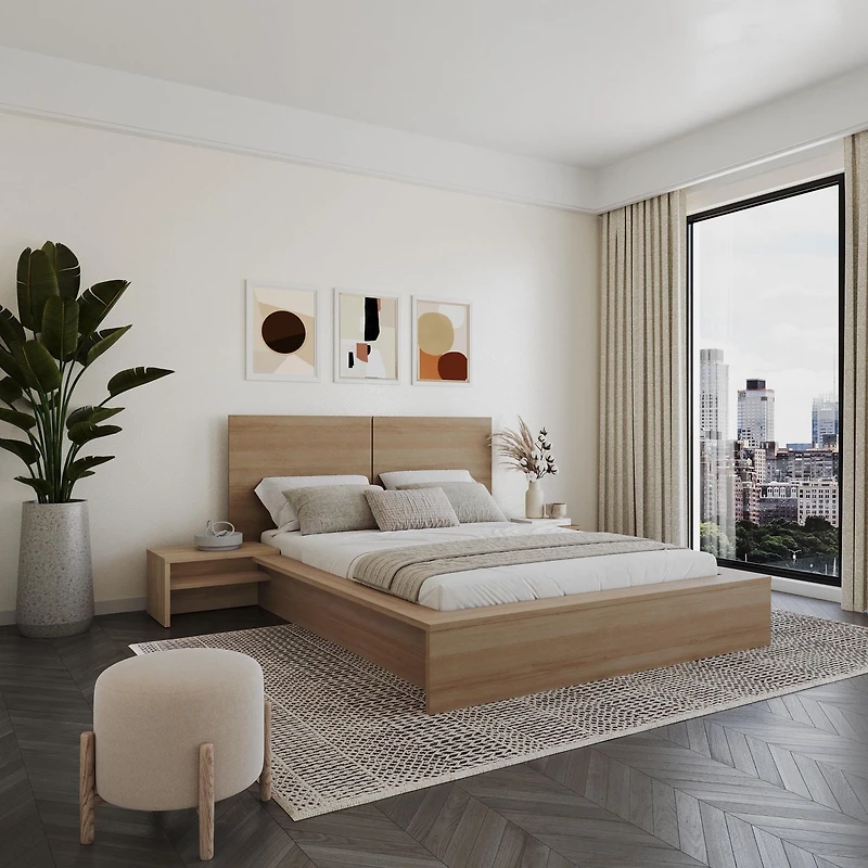 Ensemble de chambre à coucher Marcy 4 pièces avec lit