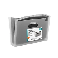 PEN+GEAR 7-POCKET EXPANDING FILE STORAGE, GRY WHT/BLK, 7-POCKET