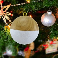 Holiday Time Ornement Boule en Bois Peinte