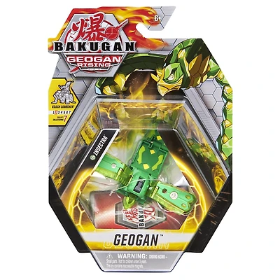 Bakugan Geogan, Insectra, Geogan Rising, Figurine articulée et cartes à collectionner