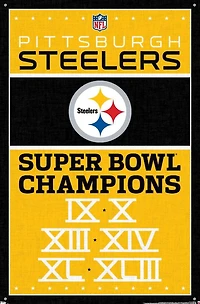 NFL Pittsburgh Steelers - Champions 13 Wall Poster, 22.375" x 34"