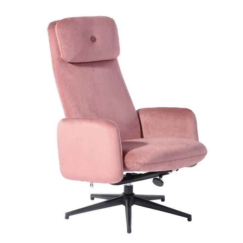Homylin Chaise d'appoint pivotante rembourrée avec ensemble ottoman, chaise longue moderne avec cadre de base en métal et repose-pieds, chaise de lecture simple avec chaise de lecture pivotante à 360