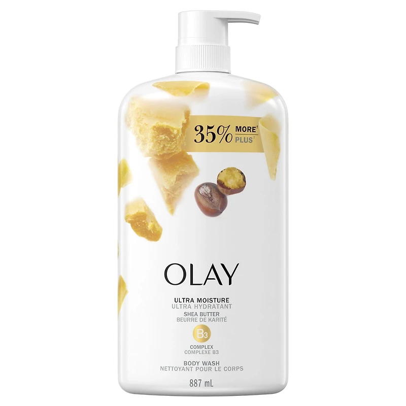 Nettoyant pour le corps ultra hydratant Olay avec beurre de karité 887 ml