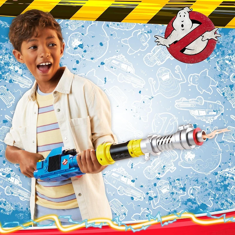 Ghostbusters, Blaster à protons modulaire, accessoire de déguisement personnalisable, créer des combinaisons avec sons et lumières, dès 5 ans