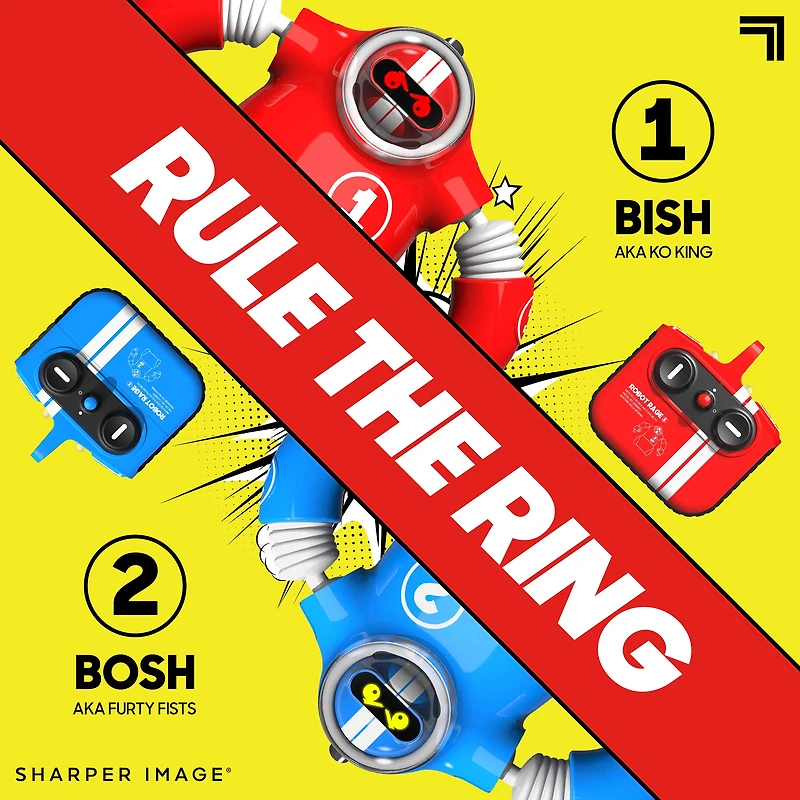 SHARPER IMAGE Robo Rage Remote Control Two-Player Robot Fighting Set