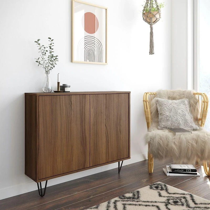 Nexera Console de rangement 2 portes Slim