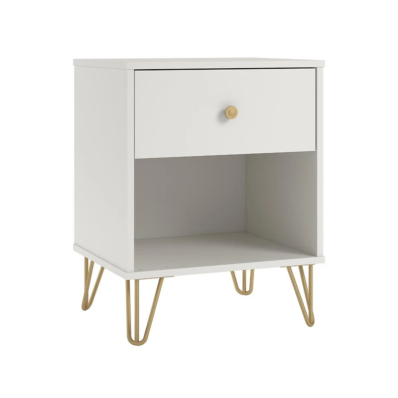 Novogratz Finley, table de chevet, blanc
