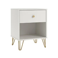 Novogratz Finley, table de chevet, blanc