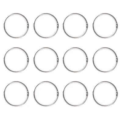 Mainstays O-Shape Shower Rings, Set of 12