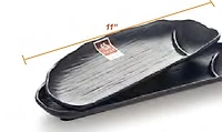 SUNWEALTH Elegant Melamine Sushi Plate with Sauce Dipping Compartment, Sushi / Appetizer / Snacks
