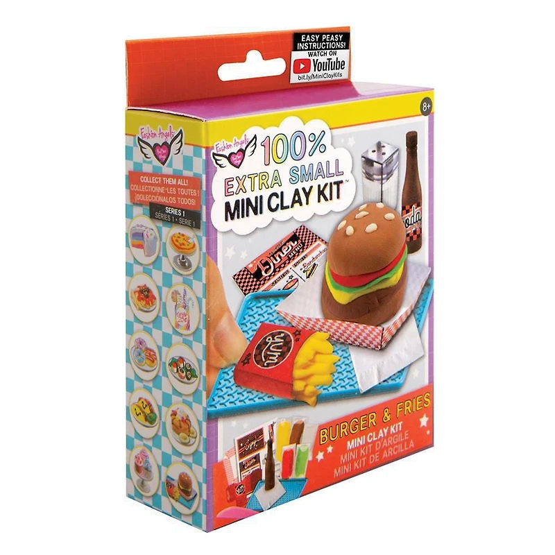 Fashion Angels 100% Extra Small Burger & Fries Mini Clay Kit