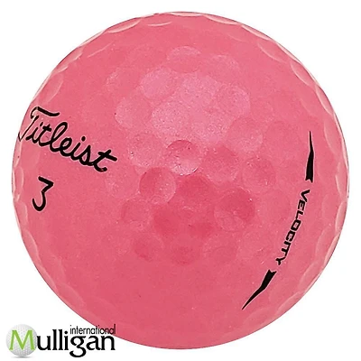 Mulligan - 36 balles de golf récupérées Titleist Velocity 4A, Rose