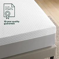 Matelas hybride Airflow rafraîchissant de 10 po en mousse et ressorts ensachés de Zinus, grand
