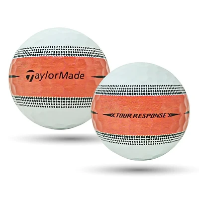 Mulligan - 60 Taylormade Tour Response Stripe 5A Mint Recycled Used Golf Balls, Orange