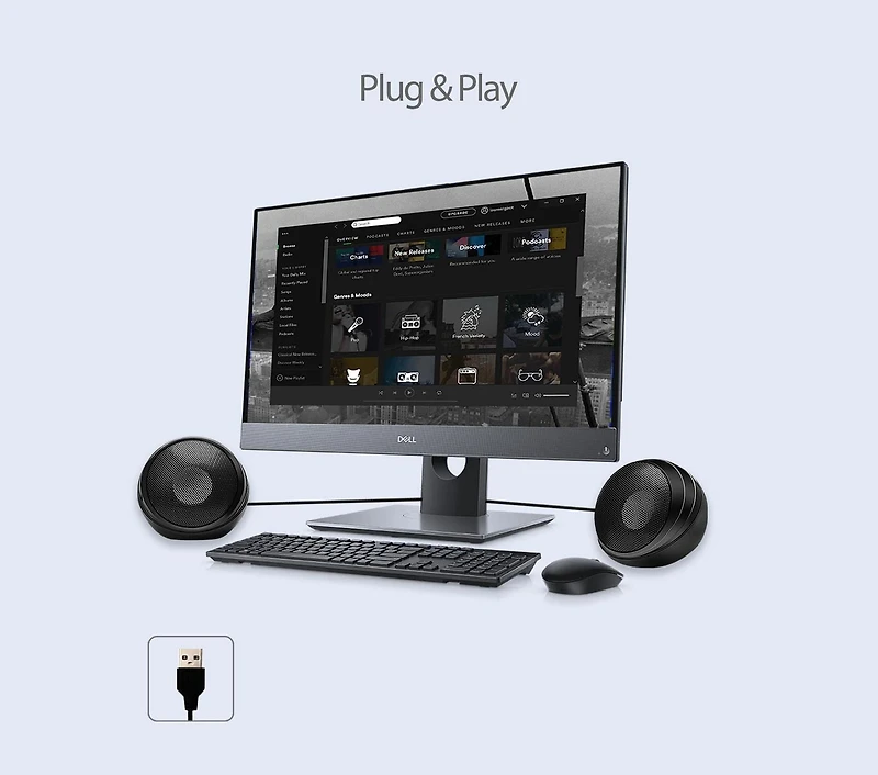 Adesso Xtream S4 USB-Powered Desktop Speaker 5W x 2