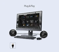 Adesso Xtream S4 USB-Powered Desktop Speaker 5W x 2