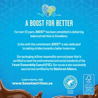 BOOST PLUS Complete Nutrition Drink – Chocolate, 6 x 237 ml, 6 x 237 ML