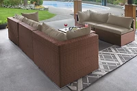 Patioflare Napier Sofa Set - Brown/Beige