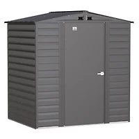 Arrow Select Steel Storage Shed, 6x5, Gris anthracite