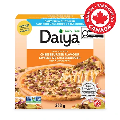 Daiya pizza saveur de cheeseburger sans produits laitiers, végétalien (surgelée) 363g