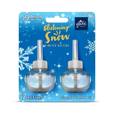Glade Plugins® Air Freshener Oil Refill, Glistening Snow™, 2 Refills