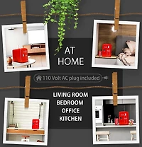 Coca-Cola Classic 4L Mini Fridge, 6 Can Portable Cooler for Travel, Home, Office- Red