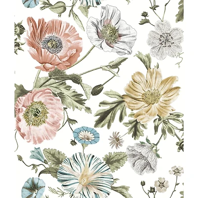 RoomMates Papier peint adhesif Vintage Poppy