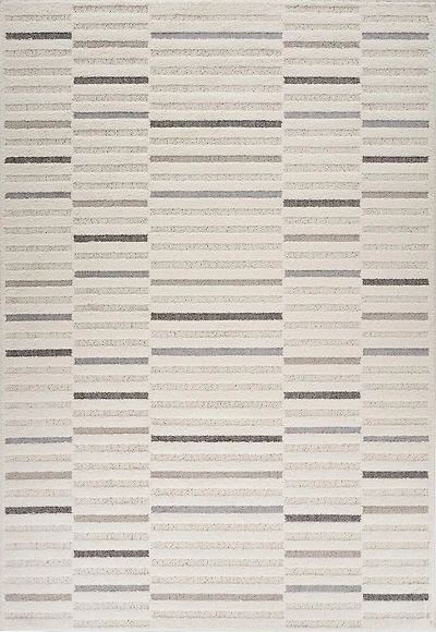 Rug Branch Nimbus Modern Indoor Area Rug, Cream Grey, Geometric - Living Room, Bedroom, Dining Room, and Kitchen