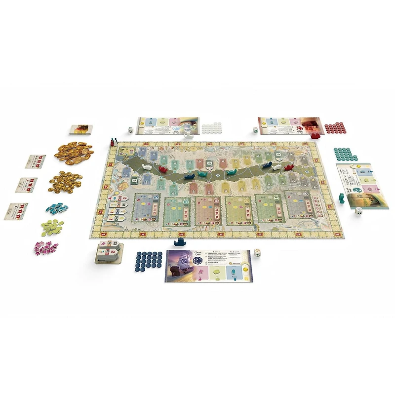 Asmodee - Office Dog - La Rivière de L'Or - Jeu de Plateau - 1 to 4 Joueurs - À partir de 14 ans - Français