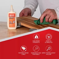 LePage Express Quick Dry Wood Glue, 150 mL, dries in 10 minutes