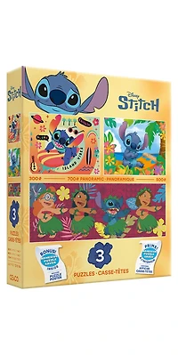 Puzzle à emboîter 3 en 1 Ceaco Lilo et Stitch pour adultes de 14 à 99 ans