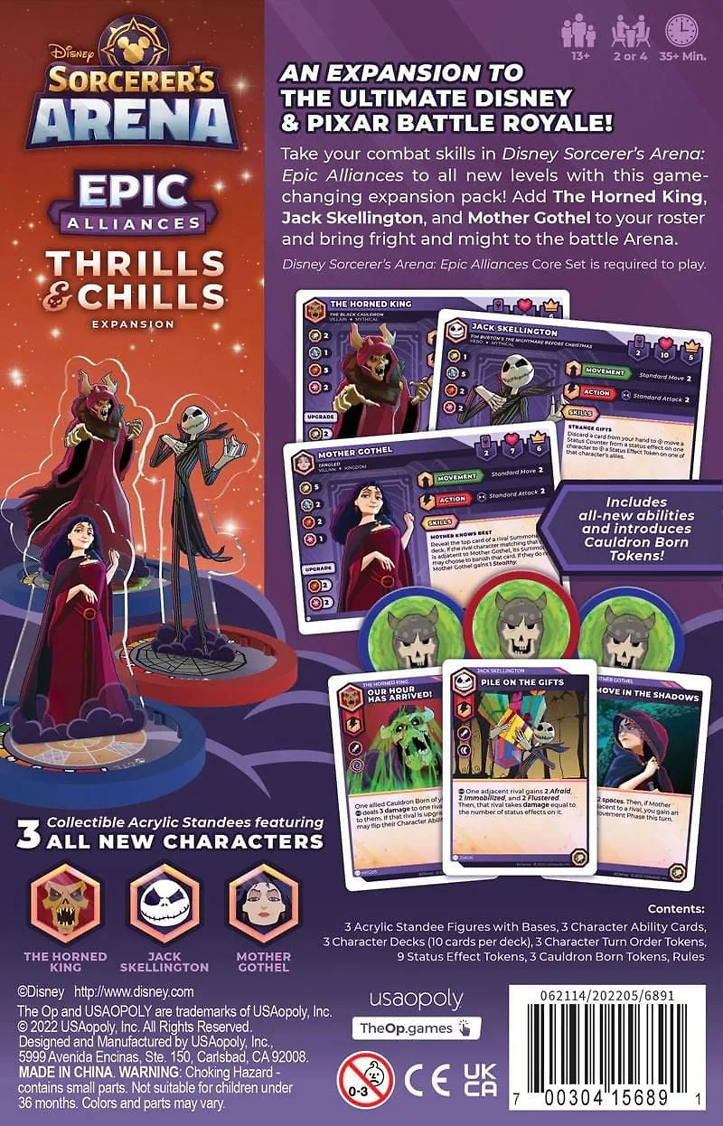 USAopoly Disney Sorcerers Arena: Epic Alliances Thrills and Chills Expansion Card Game