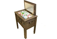 53QT Rustic Wood Cooler