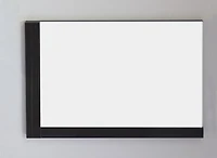 Imaginations Américaines 35.5-po. W Wood Mirror Gris