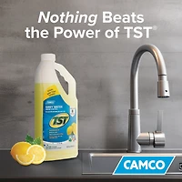 Camco TST RV Grey Water Odor Control – Fresh Lemon Scent, 32-Ounce Bottle (40250), Lemon Scent