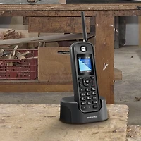 Téléphone sans fil extérieur Motorola O2 avec répondeur - Simple - Due Pack - Noir