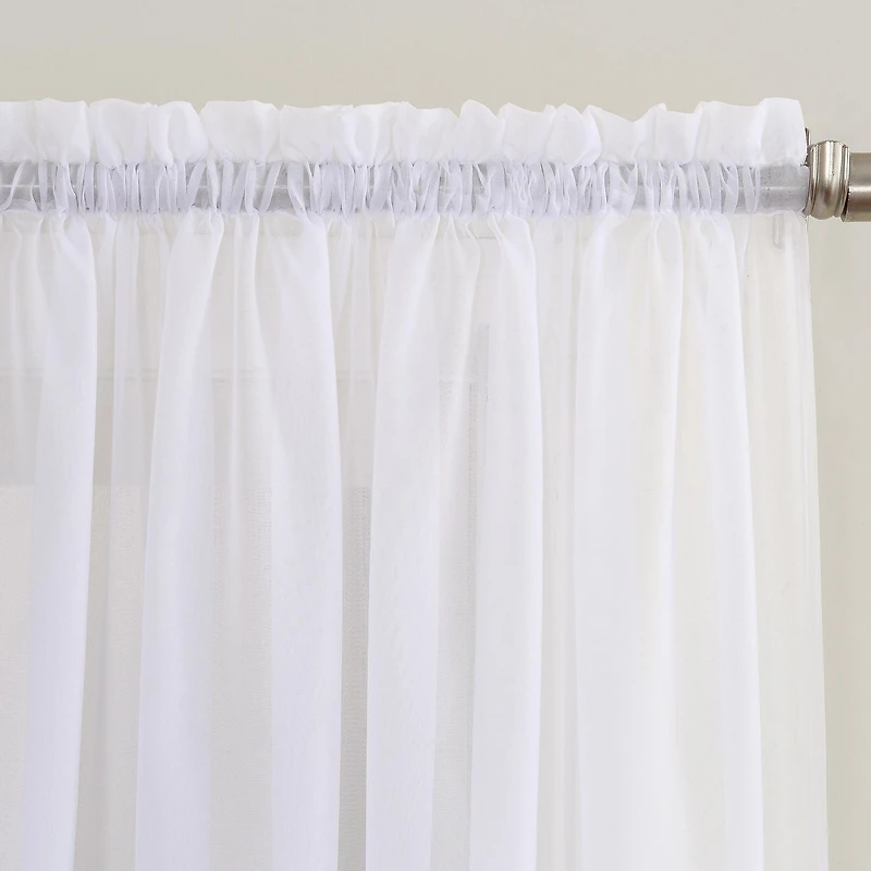 SUN TEXTILE CRUSHED ROD POCKET CURTAIN