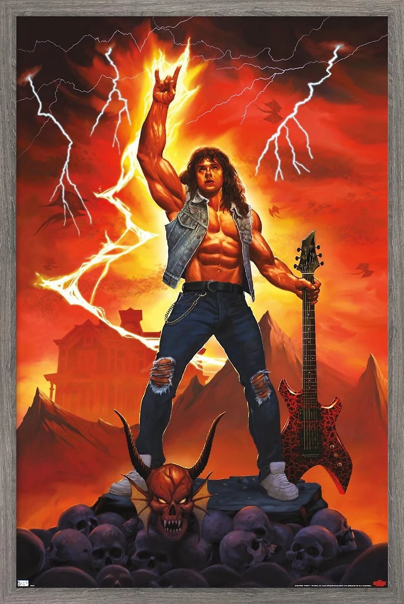 Netflix Stranger Things: Season 4 - Rock On Wall Poster, 22.375" x 34" Framed