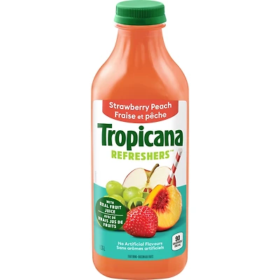 Tropicana Strawberry Peach Fruit Beverage, 1.36L, TPN STRW PEACH 1.36