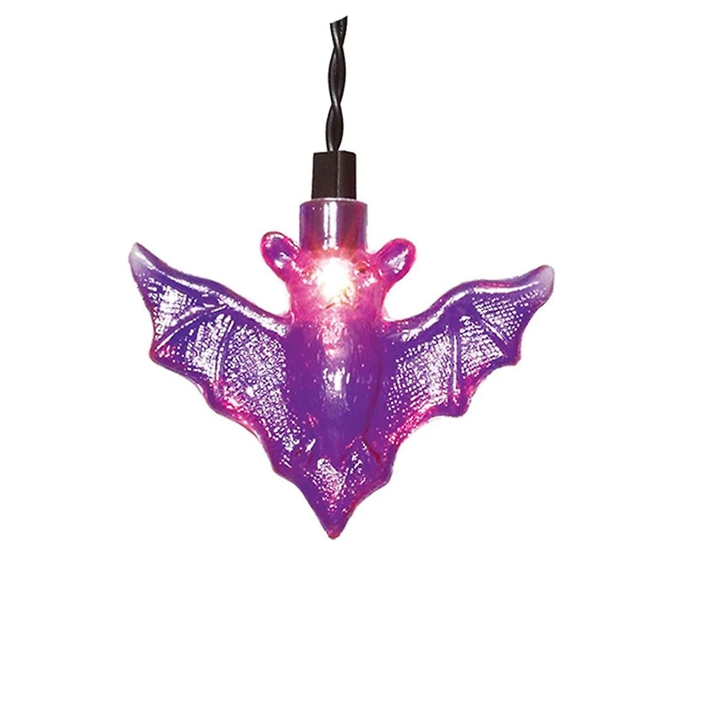 Way to Celebrate - Lumières d'Halloween en glaçons de chauve-souris pourpres, 35 pièces