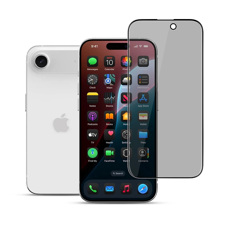 22 Cases Protecteur D'ecran en Verre Trempé Privacy pour iPhone Air