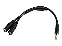 Headset Splitter 4 Pin to 2x 3 Position