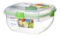 Contenant pour la conservation des aliments Salade Max de Sistema To Go 1,63 L, Les couleurs variées