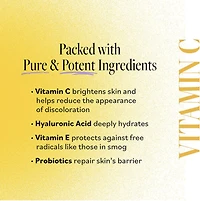 Sérum à la vitamine C avec acide hyaluronique Hydratant et éclatant, 60 ml