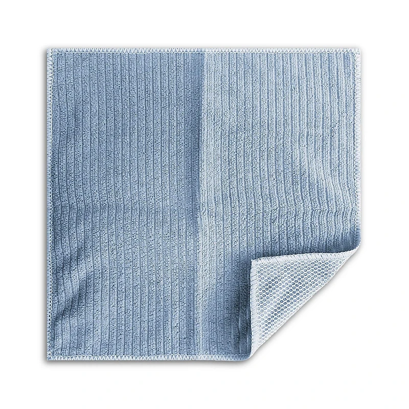 Mainstays 4pk Blue Dish Cloth Scrubbers, Size 12"x12", Blue
